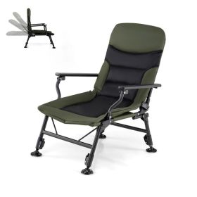 Foldable Fishing Chair for Adults with Armrest for Camping/Trip