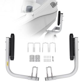 VEVOR Boat Trailer Guide, 2PCS Adjustable Short Bunk Guide-Ons, Hardened Steel Trailer Guide Poles with Soft Cushion, Heavy Duty Roller Guide Des